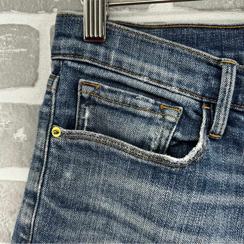 Frame Medium Wash Le‎ Cutoff Jean Shorts Size 30 - Picture 6 of 8